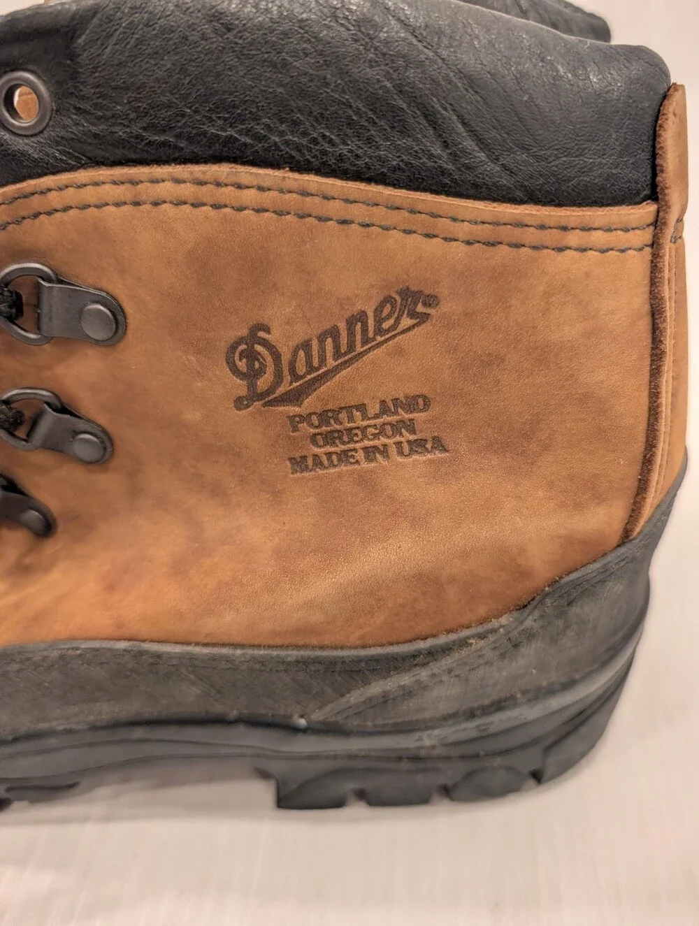 DANNER Combat Hiker 43515X Brown and Black Men's Hiking Boots Size 9